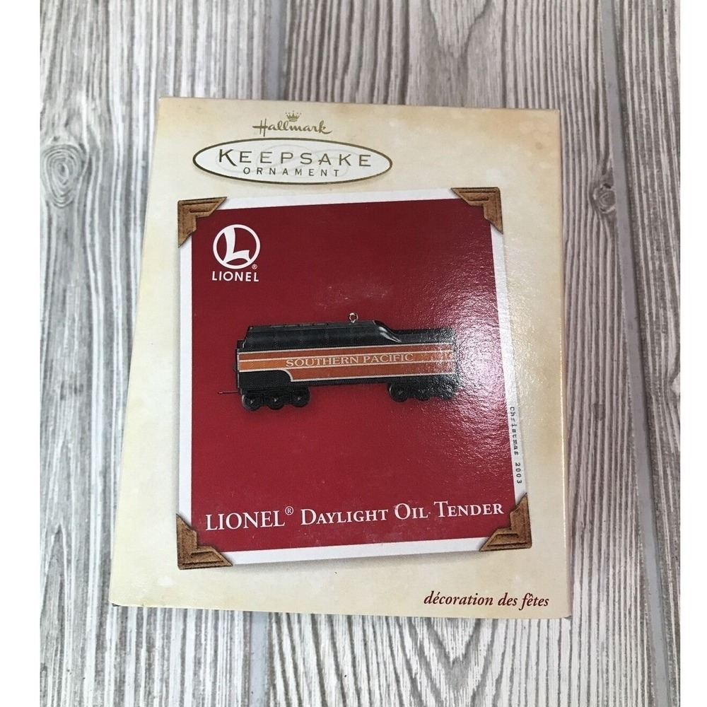 Hallmark Keepsake 2003 Lionel Daylight G3 Oil Tender Train Ornament VTG